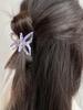 New Fashion Hollow Butterfly Hair Clips Women Elegant Ponytail Clip Sweet Acrylic Crab Claw Clips Headdress Hair Accessories