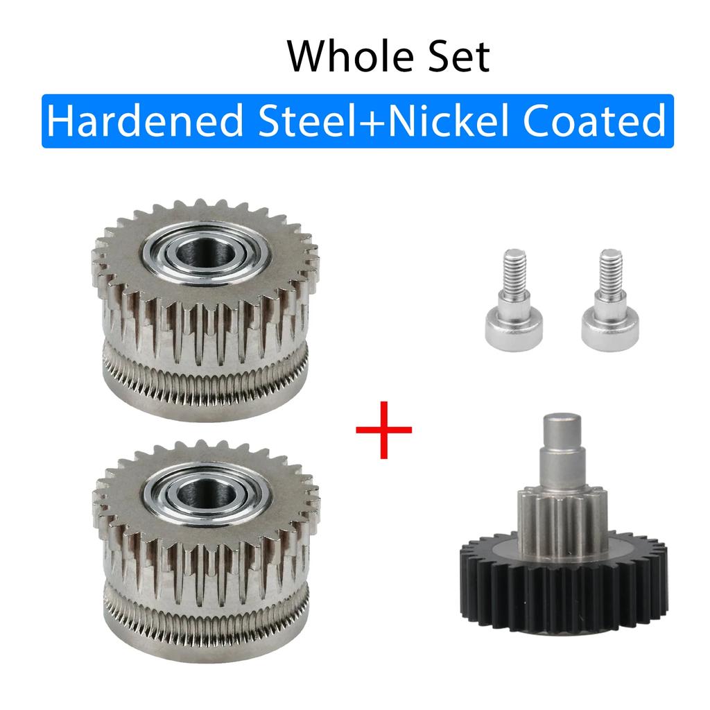 K1C Extruder Gear Kits All-metal Filament Drive Gears for Creality K1 Max K1 Extruders DLC-coated Nickel-plated High Hardness