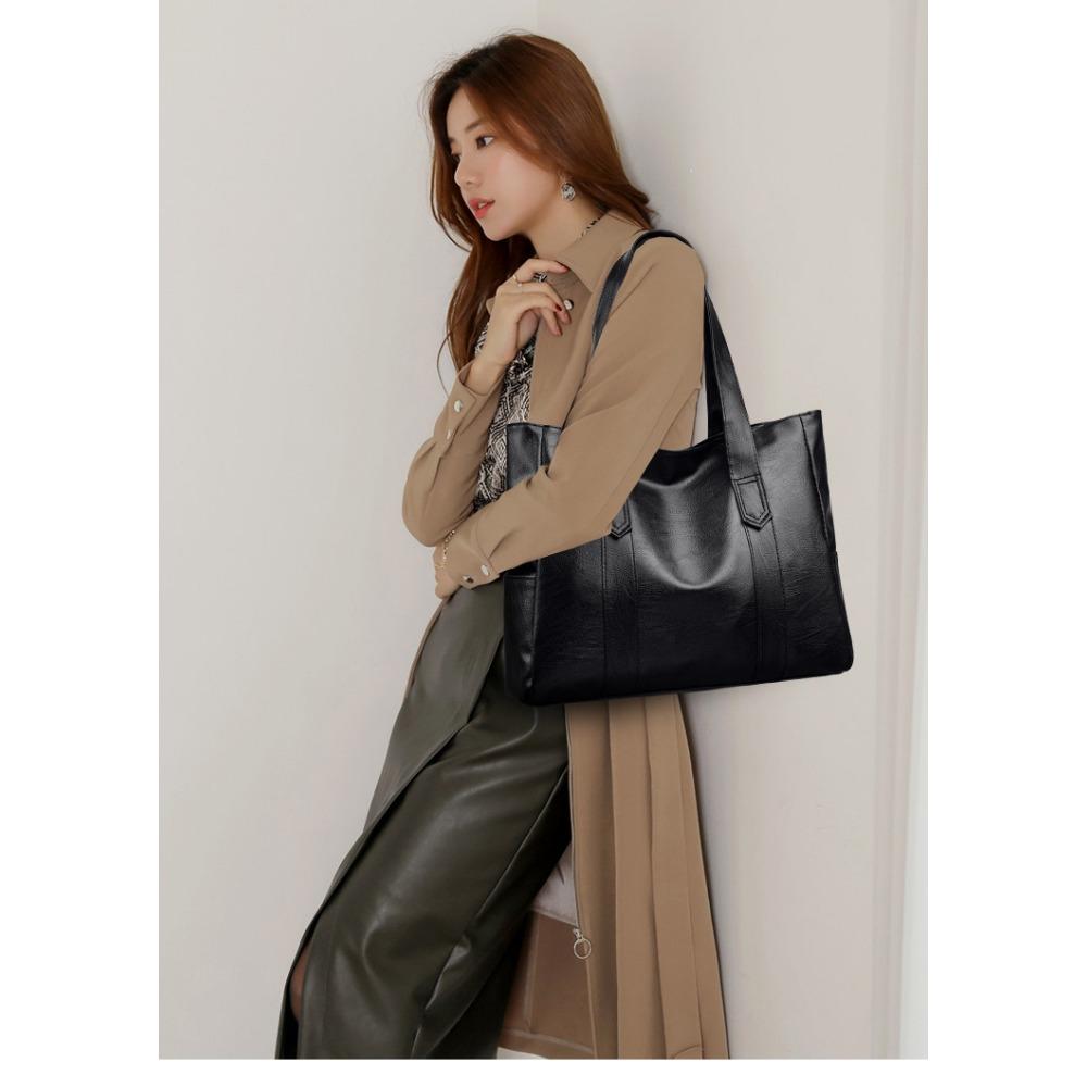 Vintage Large Capacity Tote Bag,Retro Vegan Shoulder Bag,Women's Casual Handbag