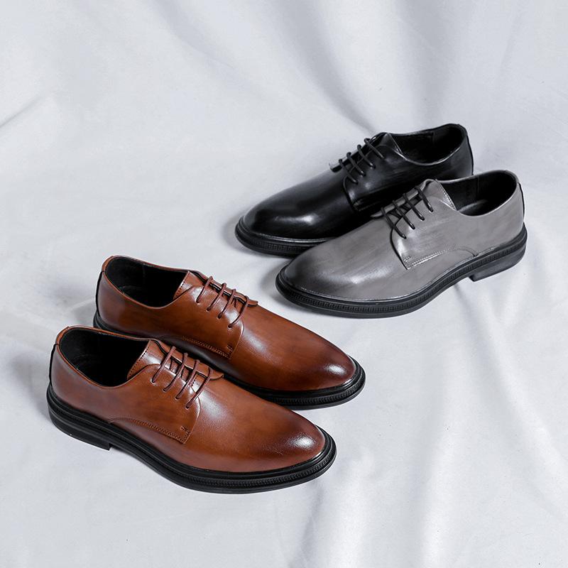 Large Size Men'S Shoes Direct Sales British Style Business Casual Leather Shoes Summer High-End Wedding Groom Shoes 2304-F