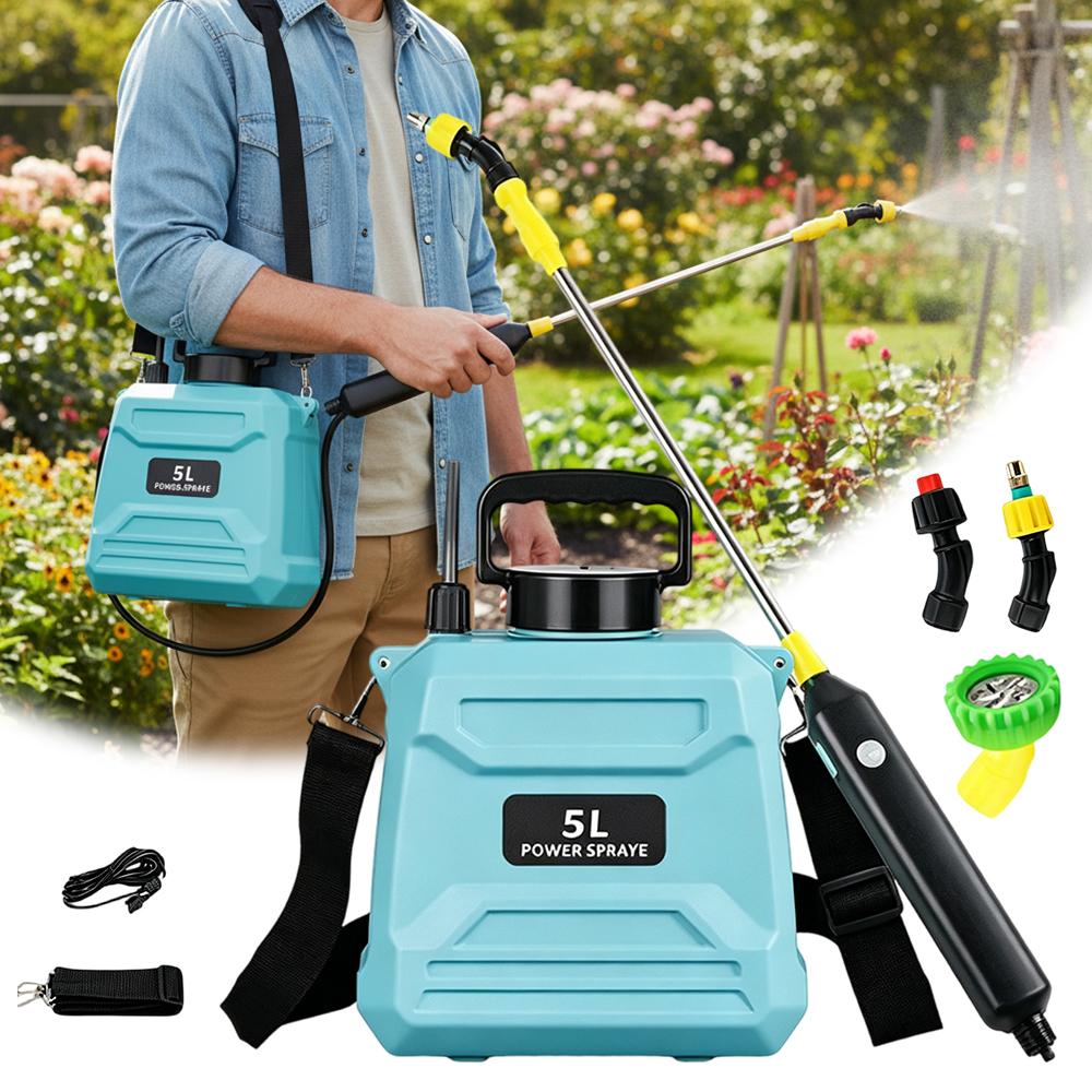 Electric Small Pesticide Spray 5/6/8L can Automatically Recover High-pressure Pesticide Sprayer for Agricultural Flower Spraying