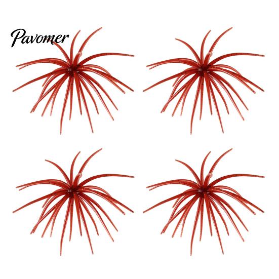 Sea Urchin Soft Baits for Bass Fishing Floating Lures, Highly Elastic TPE Bionic Baits, Versatile Glue Rivers Flexible Realistic Tentacles Lures Trout
