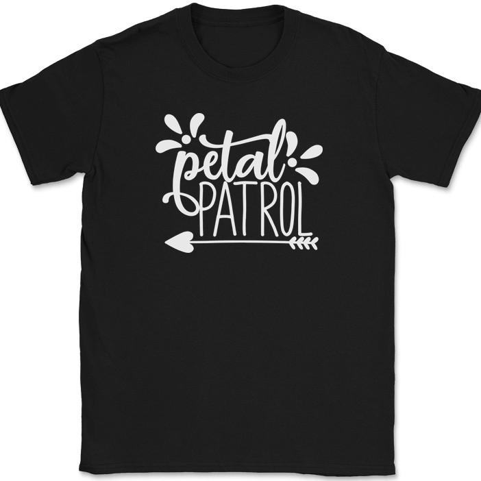 

Petal Patrol T-Shirt Wedding Party Bride Groom Event Group Gift Text Tee S