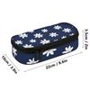 Pencil Pouch Large Capacity Printed Zipper Closure 300D Polyester with Mesh Pocket Removable Divider and Pen Slots for Boys Girls
