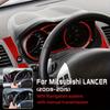 Karbonová lišta pro Mitsubishi Lancer 2008-2015 Panel středové konzole a palubní desky Rámeček tachometru Samolepka Styling interiéru auta
