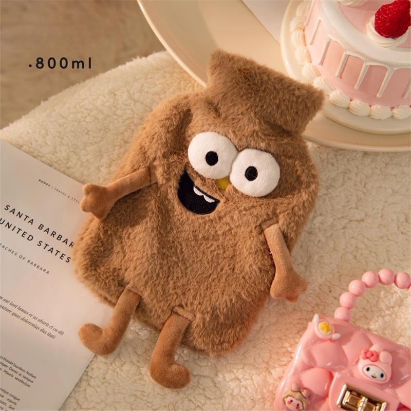 The New Hot-selling Creative Funny Cartoon Hot Water Bottle Cute Plush Warm Water Bag Hand Warmer Foot Warmer Bed Warmer