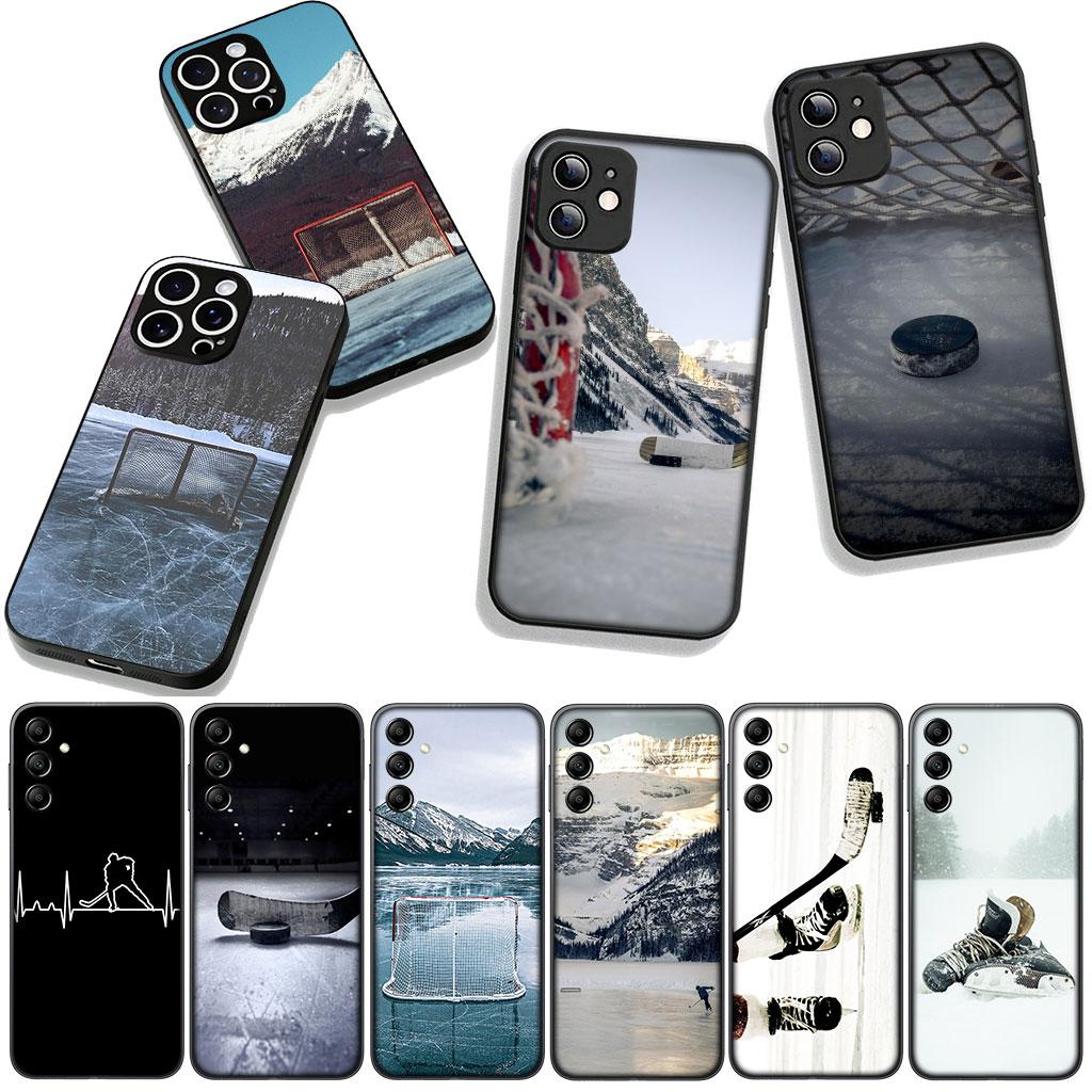 Cover for Samsung Galaxy A36 A17 A26 A07 A35 A54 A53 A13 A33 A34 S8 S9 S20 S21 FE S10 Plus Phone Case Ice Hockey