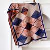 Geometric simplicity contrasting colors double-sided imitation cashmere scarf winter high-end warm shawl