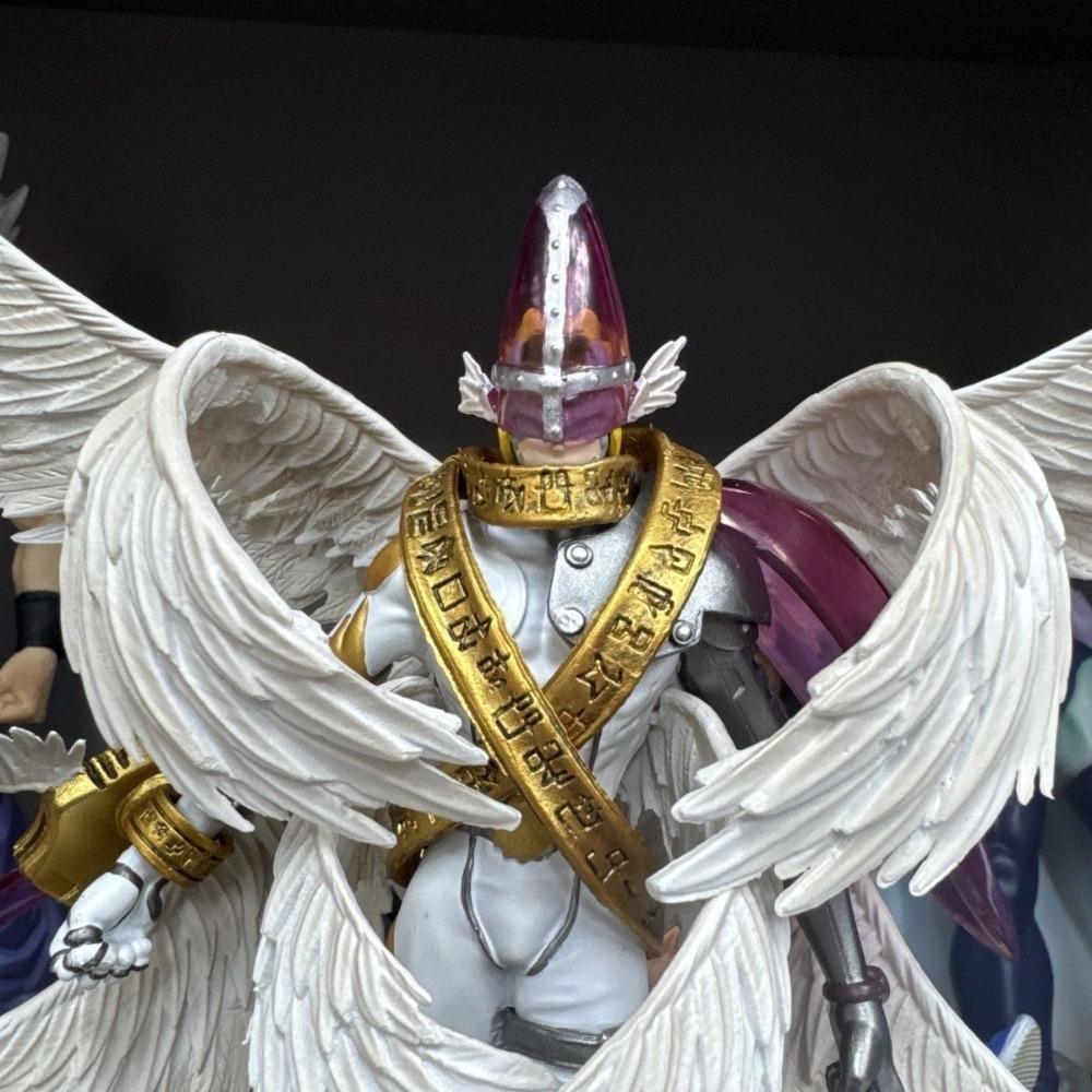 22cm/8.6in Anime Digimon Adventure Figure Entirely body Holy Angemon Action Figures Pvc Statue Collection Model Toys Gifts