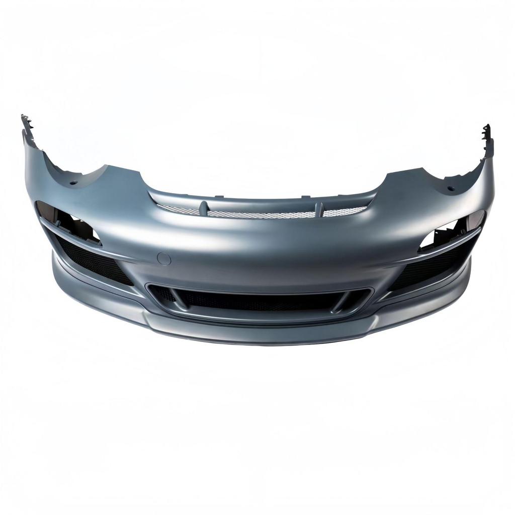 Fits Porsche 997 GT3 Wide Body Kit: Front/Rear Lip & Carbon Fiber Spoiler with Injection Molded Front Bumper Assembly