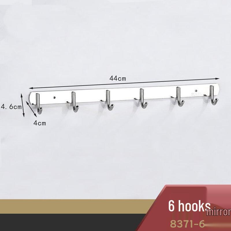 

Punch-Free 6-Hook Wall Organizer