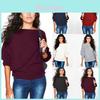 Stylish Women's Long Sleeve Baggy Ladies Pullover Knitted Oversized Sweater Jumper