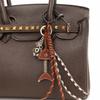 Bag Hanging Leather Fishbone Keychain PU Leather Woven Ropes Keyring  Small Gifts