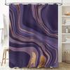 Luxury Geode Print Shower Curtain Modern Bathroom Decor For Girls Kids Purple White Gold High Heel Pattern Bath Mat Cover Easy I