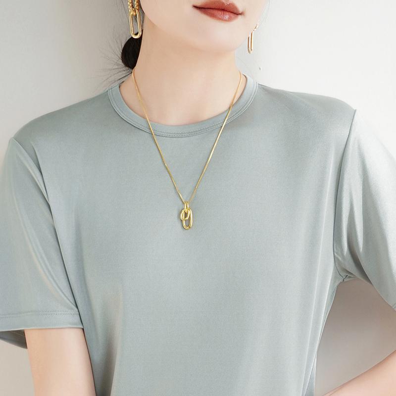 Summer Shirt for Women - 50% Mulberry Silk Blend | Wrinkle-Free & UV Protection | Luxe Lightweight Top