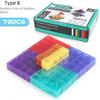 3D Transparent Magnetic Cube Kids Magic Puzzle Montessori Sensory Toy Kids Intellectual Development Stress Relief Gift