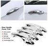 8 pcs Car Chromium Electroplating Door Handle Cover Trim for Ford Fiesta 2009-2012
