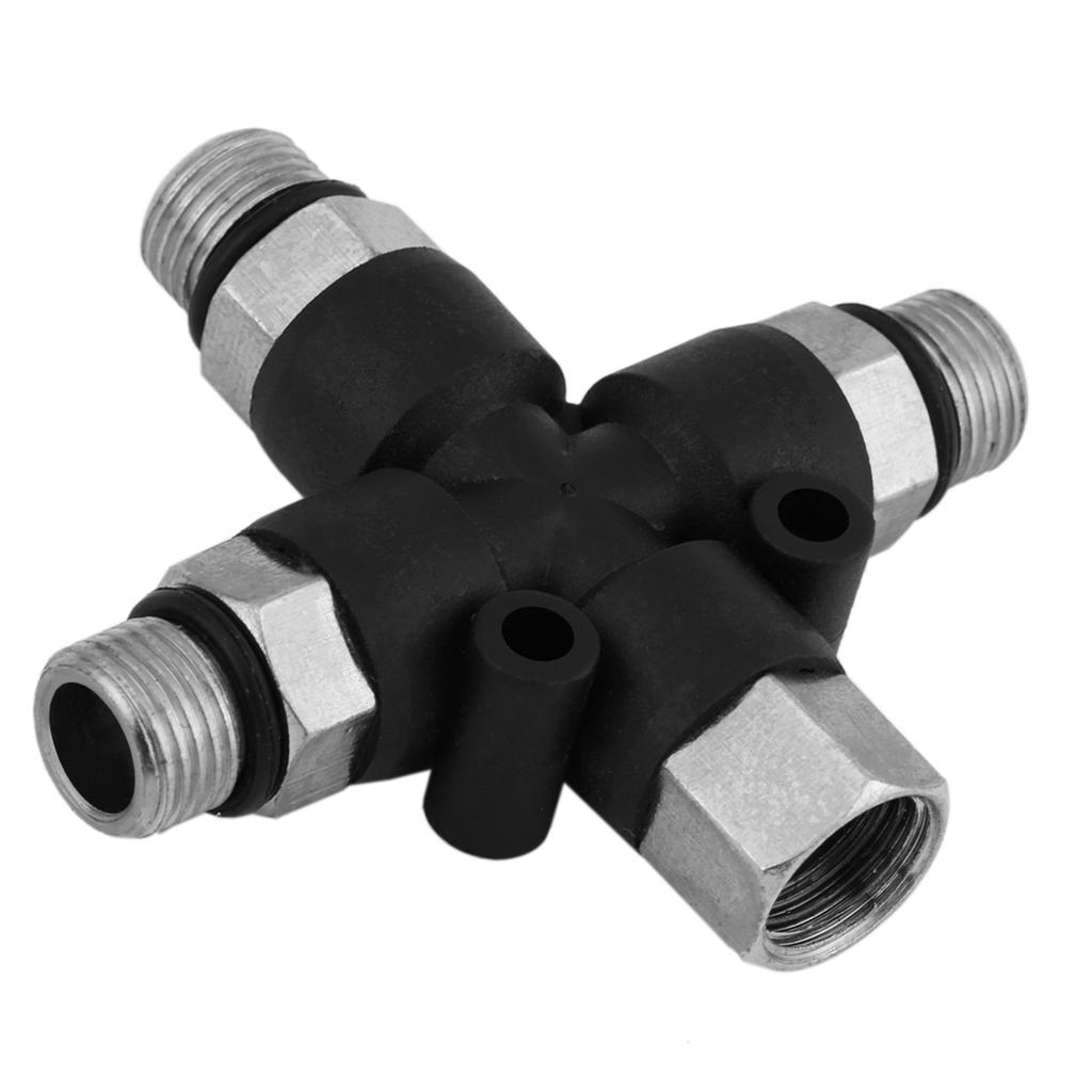 1 8 3 way Airbrush Air Hose Manifold Adaptor Splitter Tattoo Spray Connector