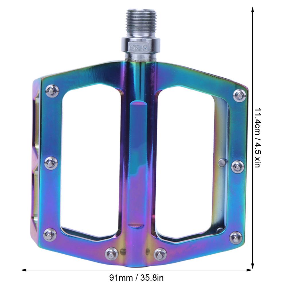 1 Paar Bunte Aluminiumlegierung MJ-058 Fahrradpedale Rennrad Mountainbike Breite Pedale