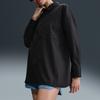 Nike Sportswear Swoosh Chill Poplin Loose Fit Comfortable Long Sleeve Shirt Women shirts Black HJ0716-010