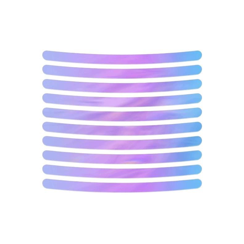 Colorful Luminous Tire Hub Reflective Stickers for Electric Cars