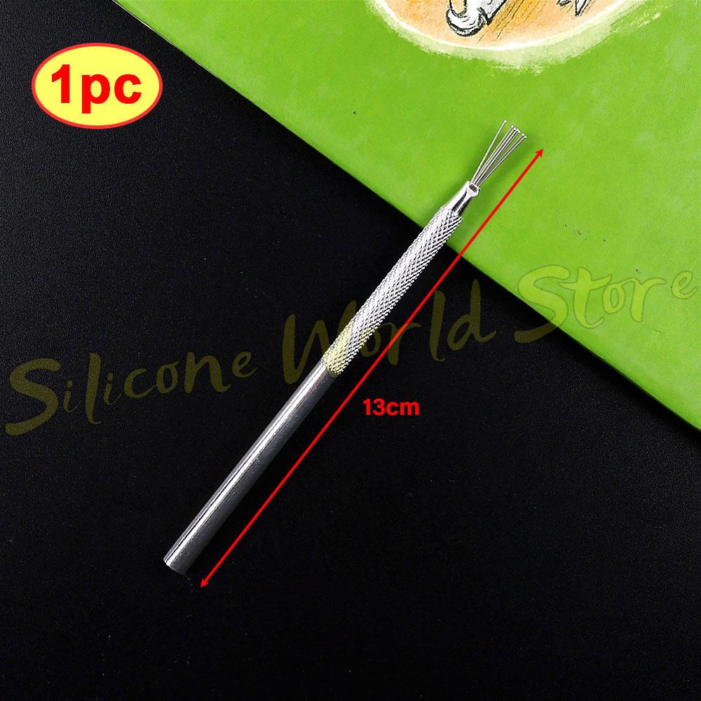SW 7 Pin Feather Wire Texture Ceramics Tools Detail Needles Carving Knife Ceramic Brush DIY Clay Sculpting Modeling Pottery Tool