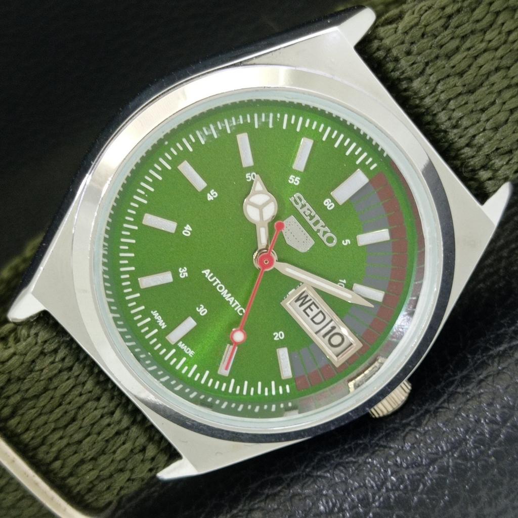 

АВТОМАТИЧЕСКИЕ ВИНТАЖНЫЕ ВОССТАНОВЛЕННЫЕ МУЖСКИЕ ЗЕЛЕНЫЕ ЧАСЫ SEIKO 5 6309A ЯПОНИЯ a440912-4 Sk-a440912