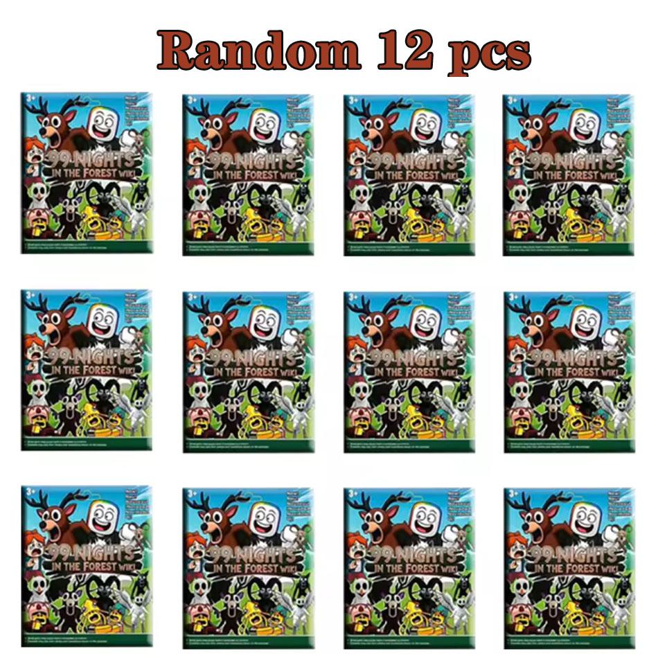 3.5-inch Virtual World Forest Survival 99 Night doll Figurine Model Blind Bag Box Owl Goat Wolf Deer Game Peripheral Toys