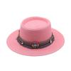 Summer Straw Jazz Hat Outdoor Seaside Beach Sunscreen Sunshade Sun Cap Flat Brim Classic Travel Panama