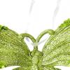 Snowflakes Ornaments 3D Lightweight Festive Green Glitter Detail Pendant Cute Christmas Ornaments for Indoor Home Living Room
