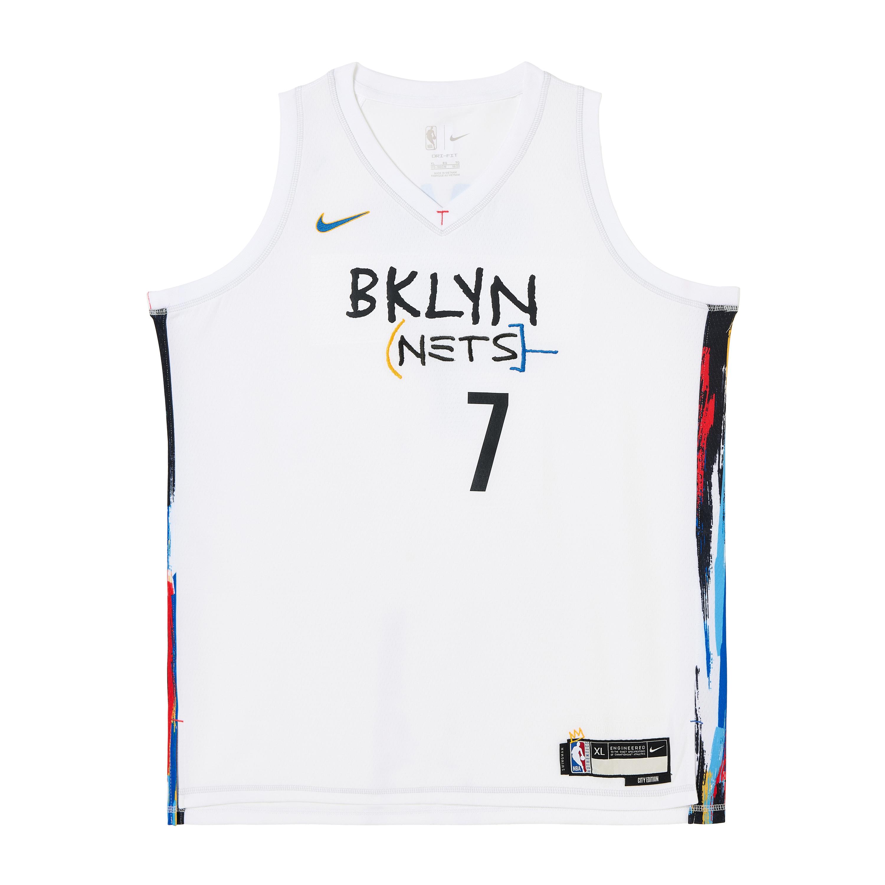 

Nike Dri-Fit NBA City Edition Сезон 2022-23 Пуловер с V-образным вырезом Brooklyn Nets Durant 7 Удобные детские топы 3Z2B7BU8P-NYNKD XL