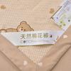 Cute Bear Pattern Summer Quilt Cartoon Style Natural Cotton Soft Thin Quilt Air Conditioning Quilted Quilt for Kids Boys Girls