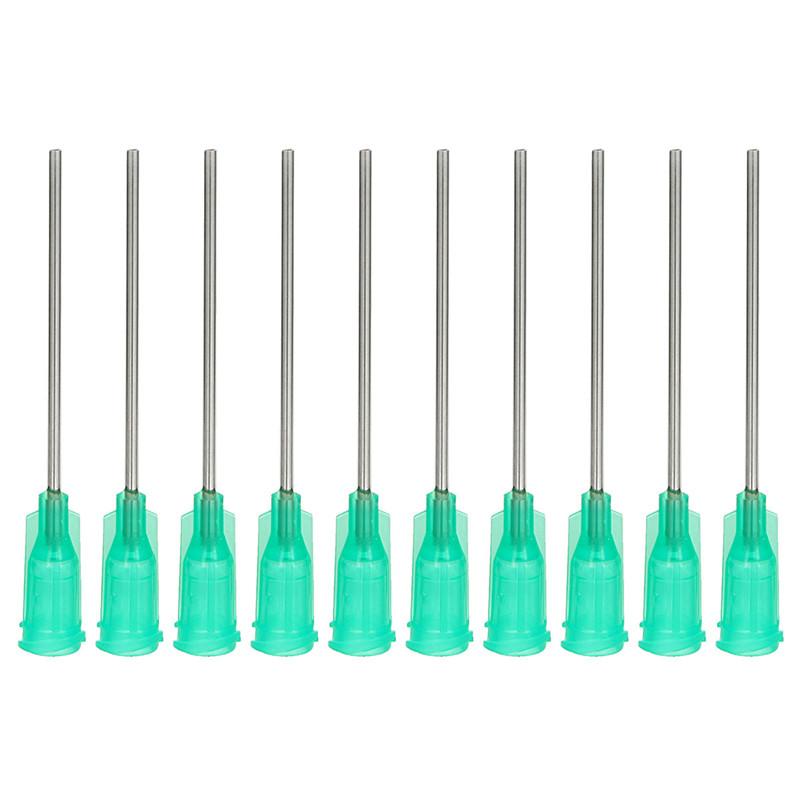 

10 шт. Дозатор жидкости Шприц Тупые наконечники игл Трубка из нержавеющей стали Дозирование клея Для склеивания Заполнения Чернила Масло Паяльный флюс