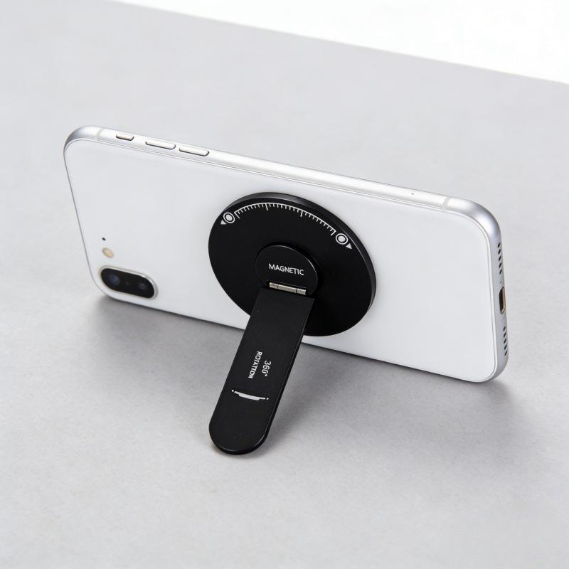 Ultra-thin Magnetic Desktop Phone Holder and Ring Stand for All Phones