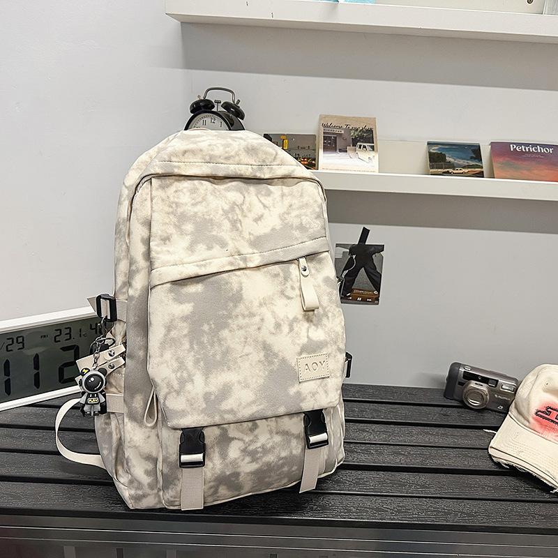 Schoolbag Men's Large Capacity New Travel Backpack Junior High School High School College Birthday Casual Joker Simple Backpack.