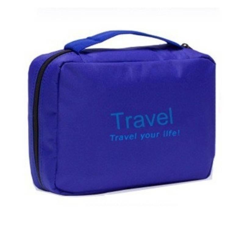 Large Capacity Travel Toiletry Bag With Hook For Makeup Storage Modern Simple Style