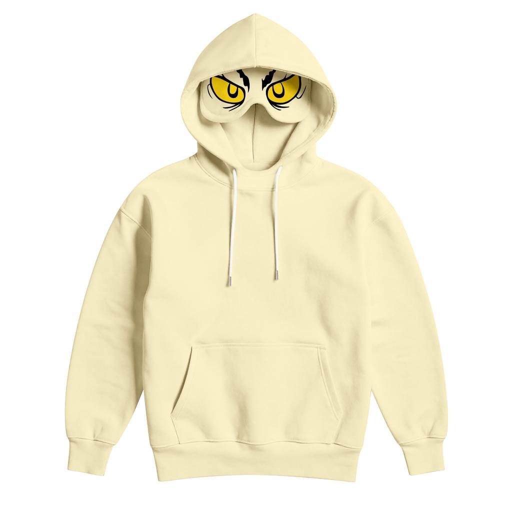 Damemote Lett langermet genser for kvinner med lommer Preppy grafisk hettegenser