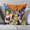 Anime j-jojo family Pillow Case Anti-dustmite Pillowcase Invisible zipper silky short plush Sofa cushion cover