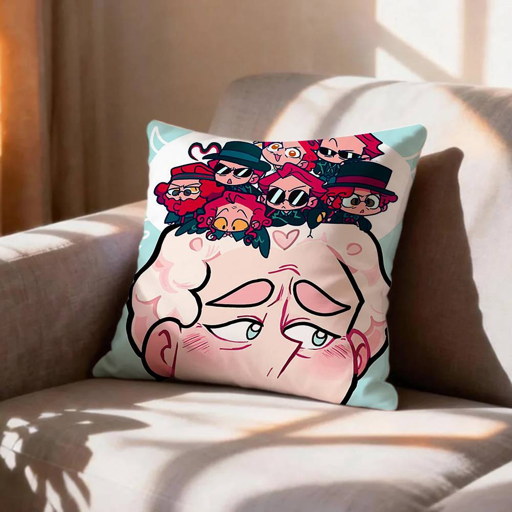 Fantasy TV Series Good OOmens Pillow Case Pattern Printed Pillowcase For Living Room Sofa Cushion Cover