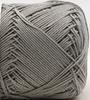 Hamanaka Hand Knitting Yarn, Washed Cotton Crochet Lamé, Approx. 25g, Color 414, Gray, 2517