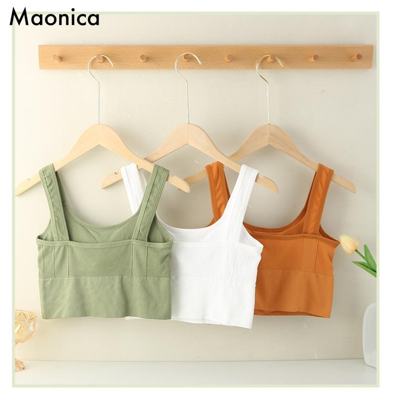 Women's Wide Shoulder Tank Tops Women's Seamless Sports Bra Yoga Bottoming Bra Wireless Underwear
