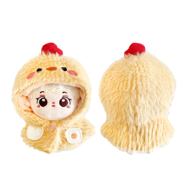 Fluffy Animal Kigurumi (10cm) Chick Plush Clothes, Kigurumi Accessories, Otaku Activities, Doll Mascot, Kpopdoll Costume [Used]