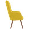 Vidaxl Armchair, Mustard Yellow, Upholstered In Velvet