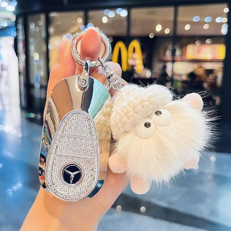 TXF4   Fashion Car Key Case Cover For Mercedes Benz A B C E Class GLS GLA GLK GLC CLS CLA AMG W204 W205 W212 W463 W176 Keychain Fob