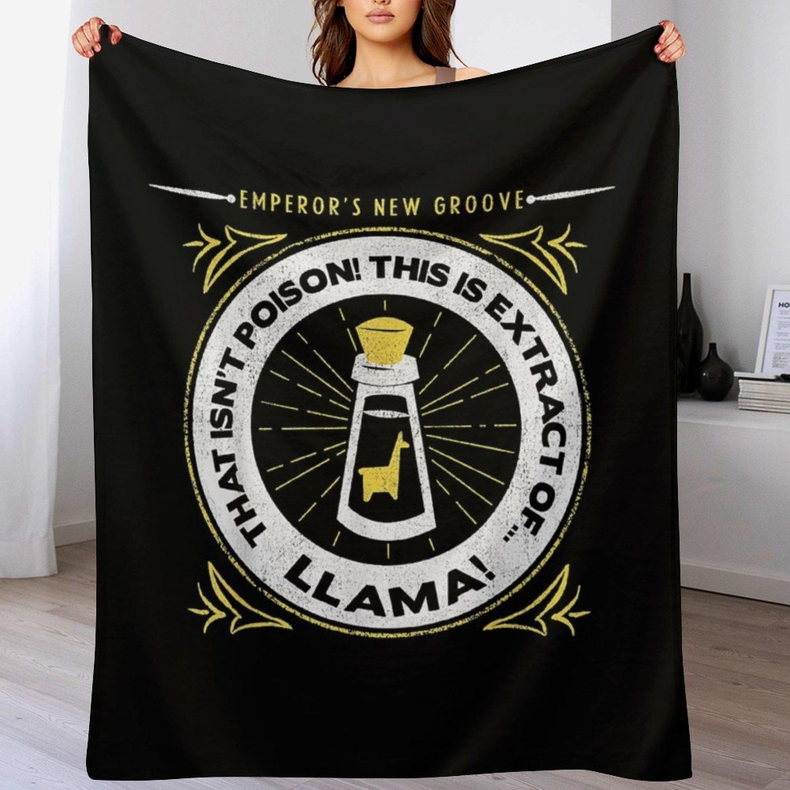 Extract Of Llama Logo Throw Blanket Warm Napping Blanket for Office Couch Bed 102x76cm(40x30in)