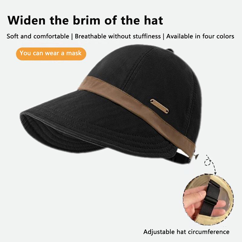 Women'S Foldable Sun Hat Summer Outdoor Beach Wide Brimmed Fisherman'S Hat