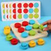 Montessori Houten Speelgoed Kleur Vorm Matching Puzzelspel Kleurrijk Kralen Kleurherkenning Vroeg Educatief Speelgoed Cadeau Voor Kinderen