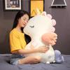 50-90cm Cartoon Giant Unicorn Plush Doll Pillow Soft White Green Pink Star Wings Flying Horse Animal Stuffed Toy Home Decor