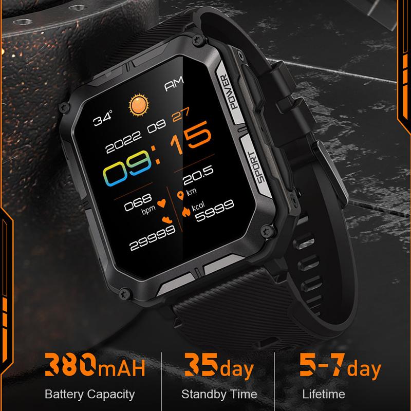 Military Smart Watch Men Waterproof Ip68 Bt Call Fitness Tracker 123 Sports Intelligent Wirst Smartwatch For Android Phone