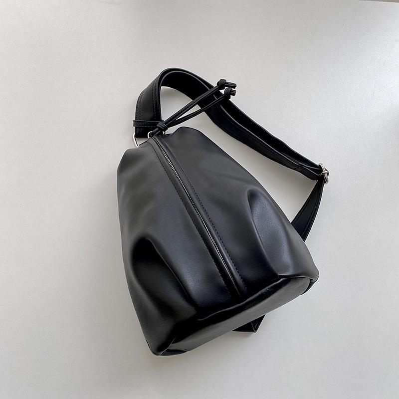 Logo-Mode-Tasche Damen vielseitige Bucket Bag Damen Nischendesign Damen Schulter-Brusttasche Leder Messenger Bag Damen